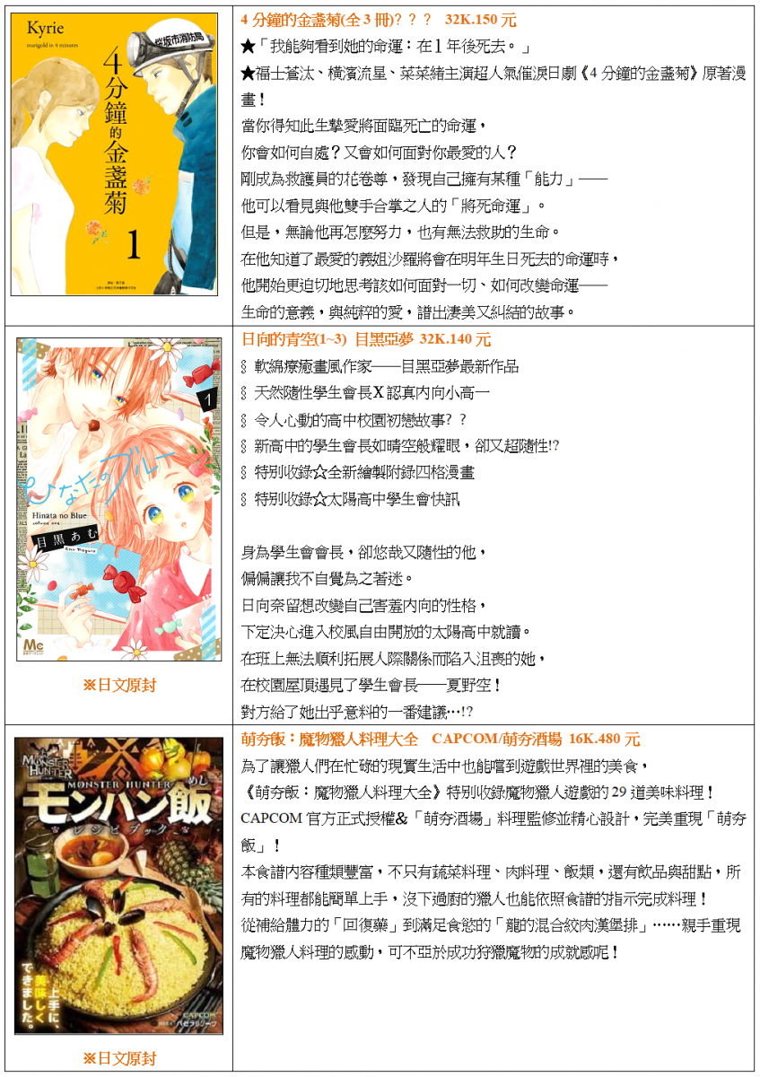 尖端出版年12月份漫畫 小說新書書訊